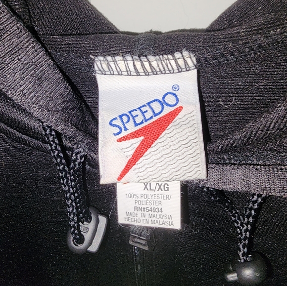 Speedo Black And White Zip Jacket - Picture 9 of 14